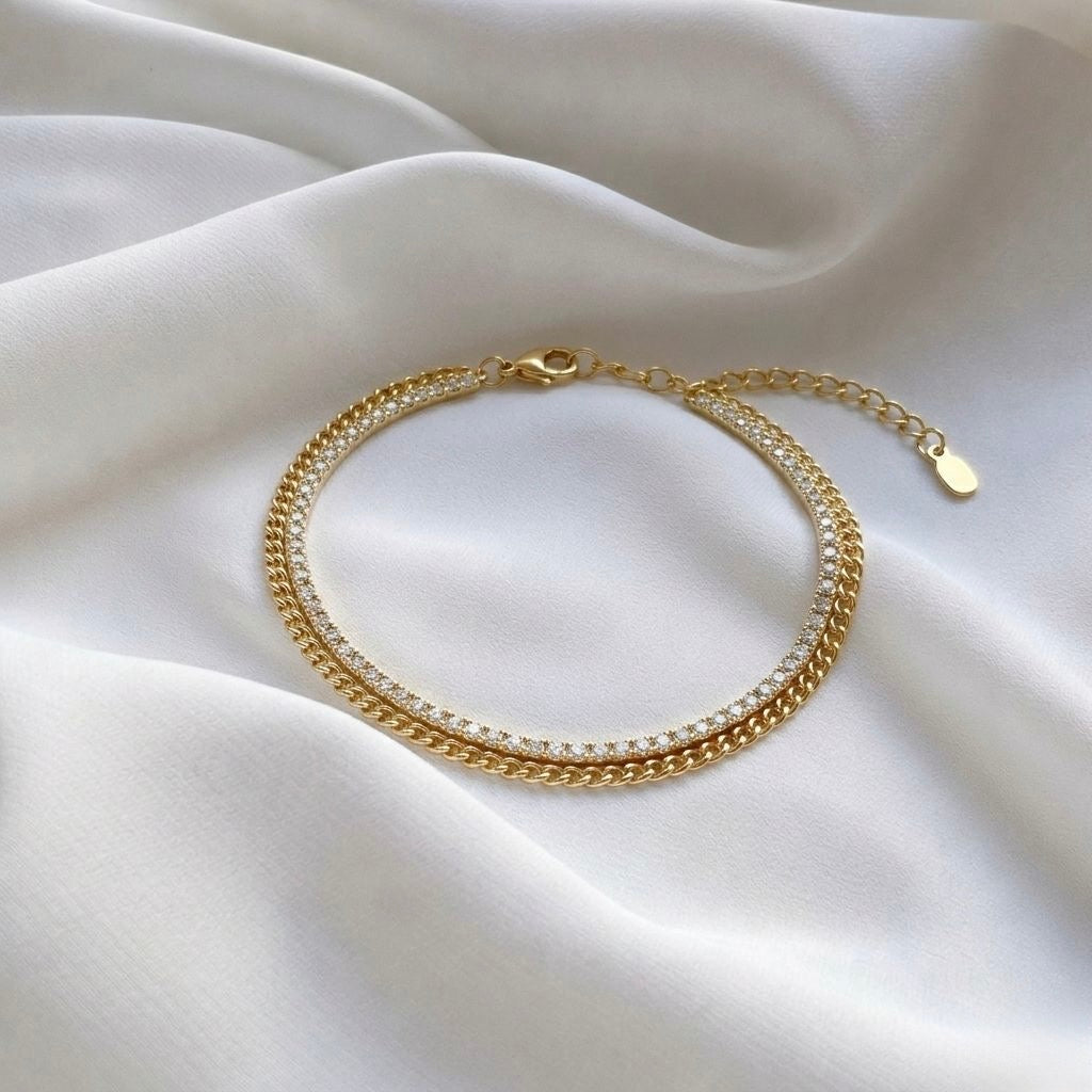 Layered Tennis Bracelet