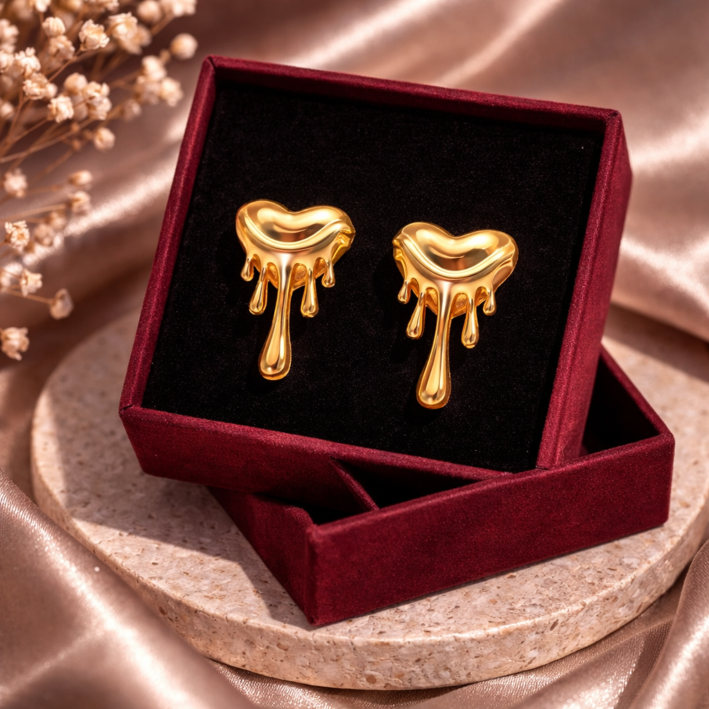 Liquid Heart Earrings
