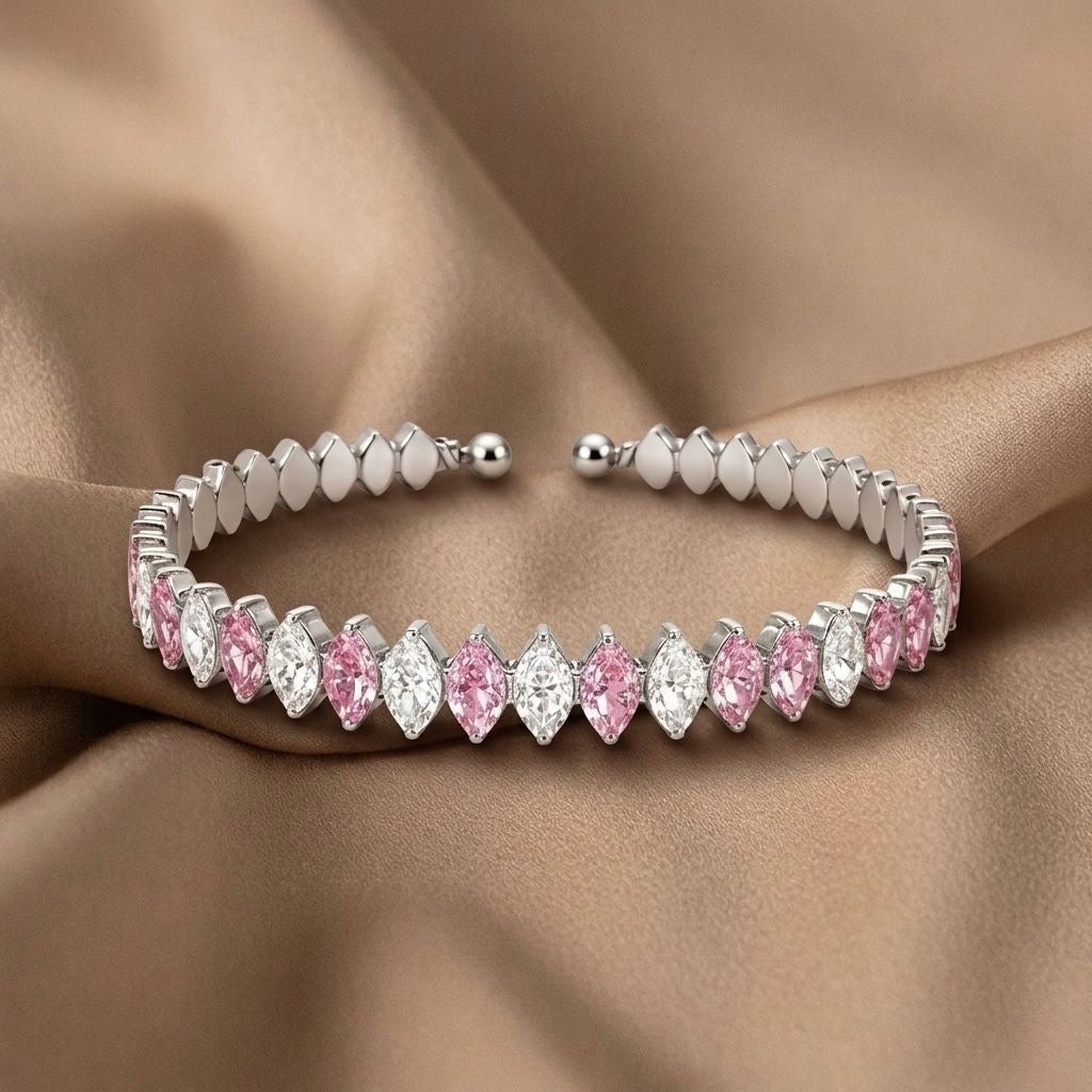 Blush Crystal Tennis Bracelet