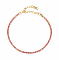 Pink Tennis Bracelet