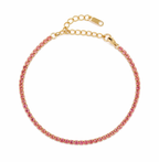 Pink Tennis Bracelet