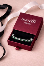 Emerald Crystal Tennis Bracelet