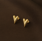 Sculpted Heart Earrings