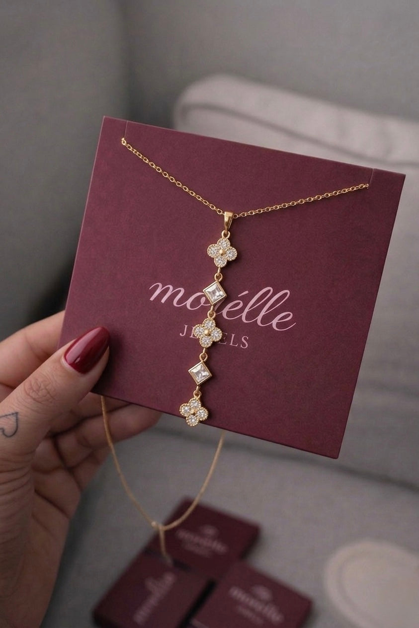 Clover Drop Necklace