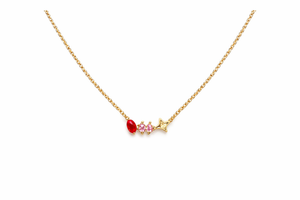 Red & Pink Star Necklace