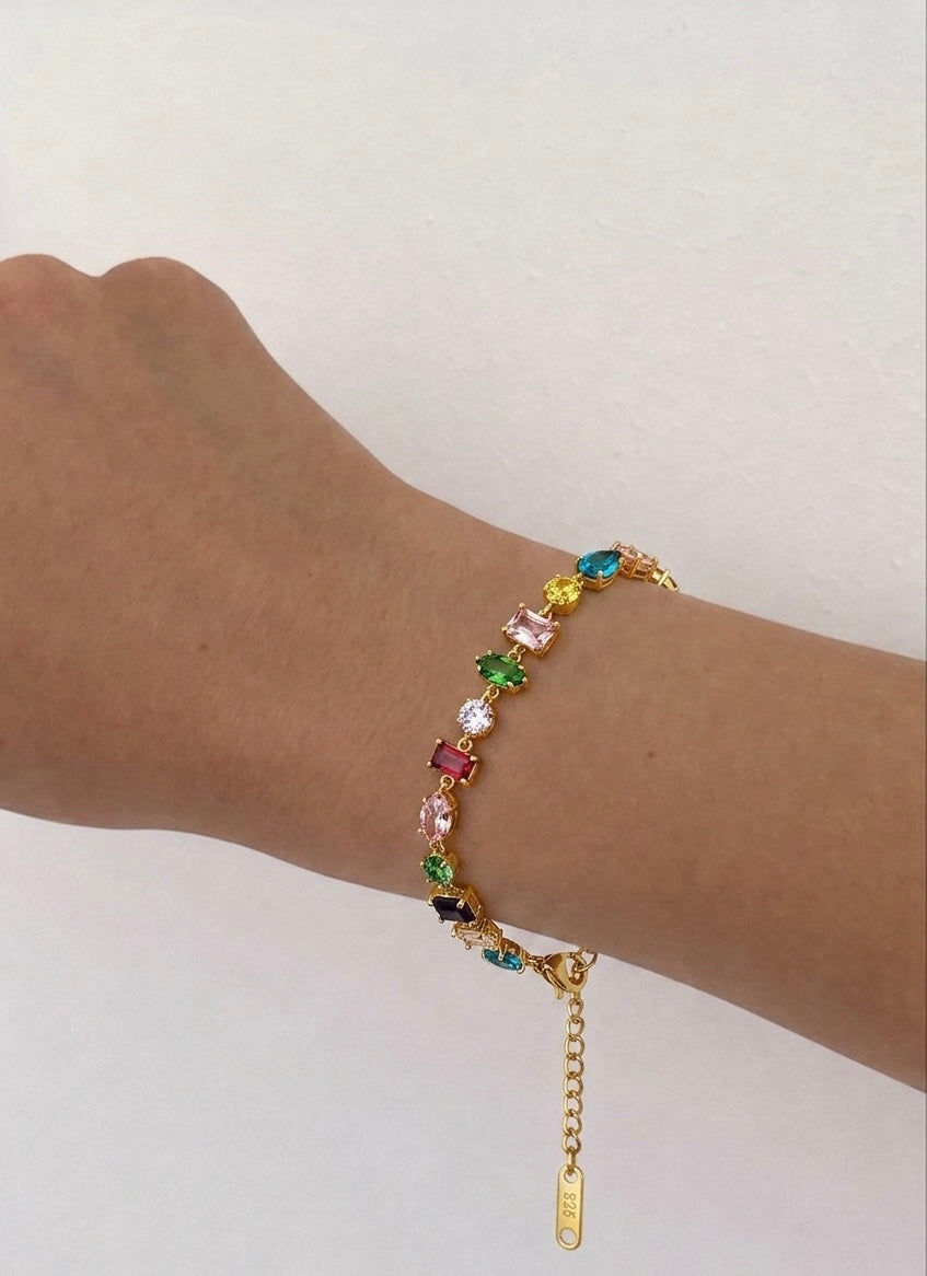 Multicolor Gem Bracelet