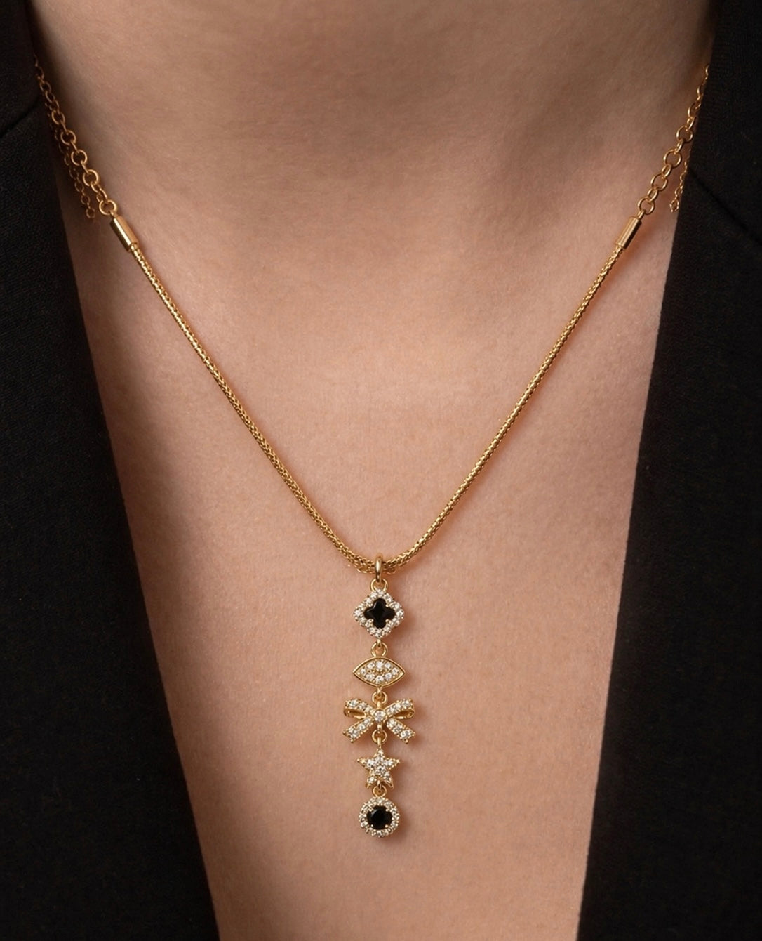 Noir Amulet Necklace
