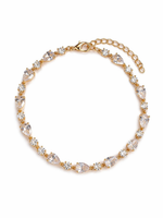 Clear Crystal Teardrop Bracelet