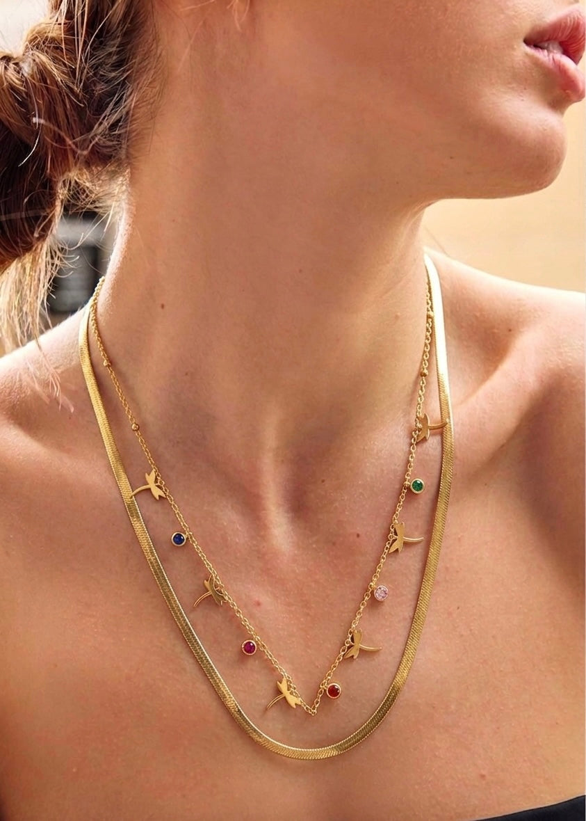 Bird Layered Necklace