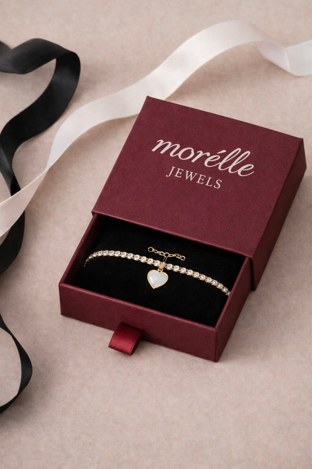 Tennis Heart Bracelet