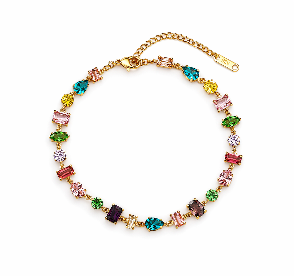 Multicolor Gem Bracelet