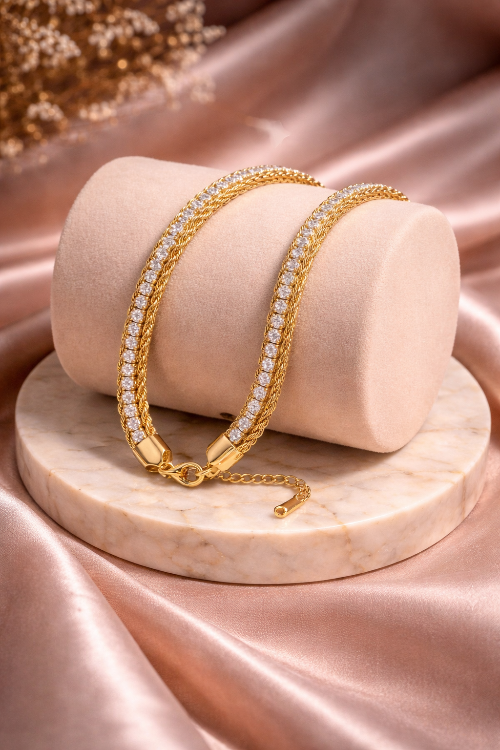 Braided Crystal Bracelet