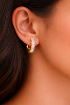 Celeste Crystal Hoops
