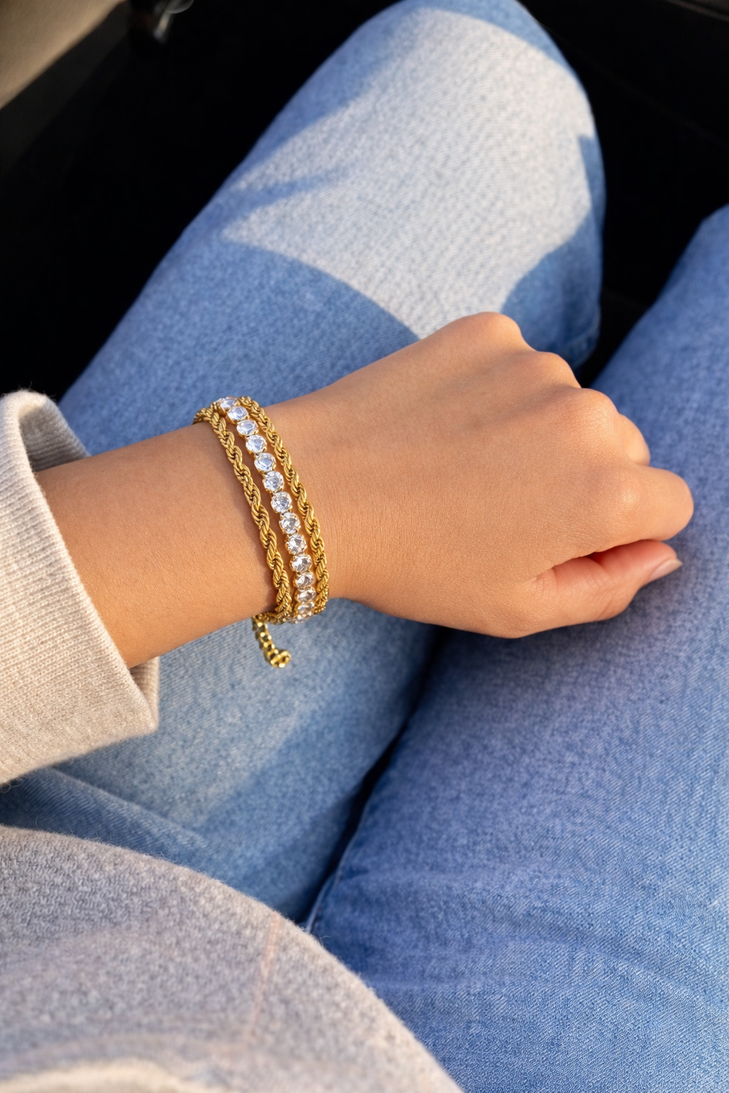 Braided Crystal Bracelet