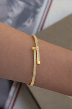 Crystal Nail Bracelet