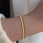 Layered Tennis Bracelet