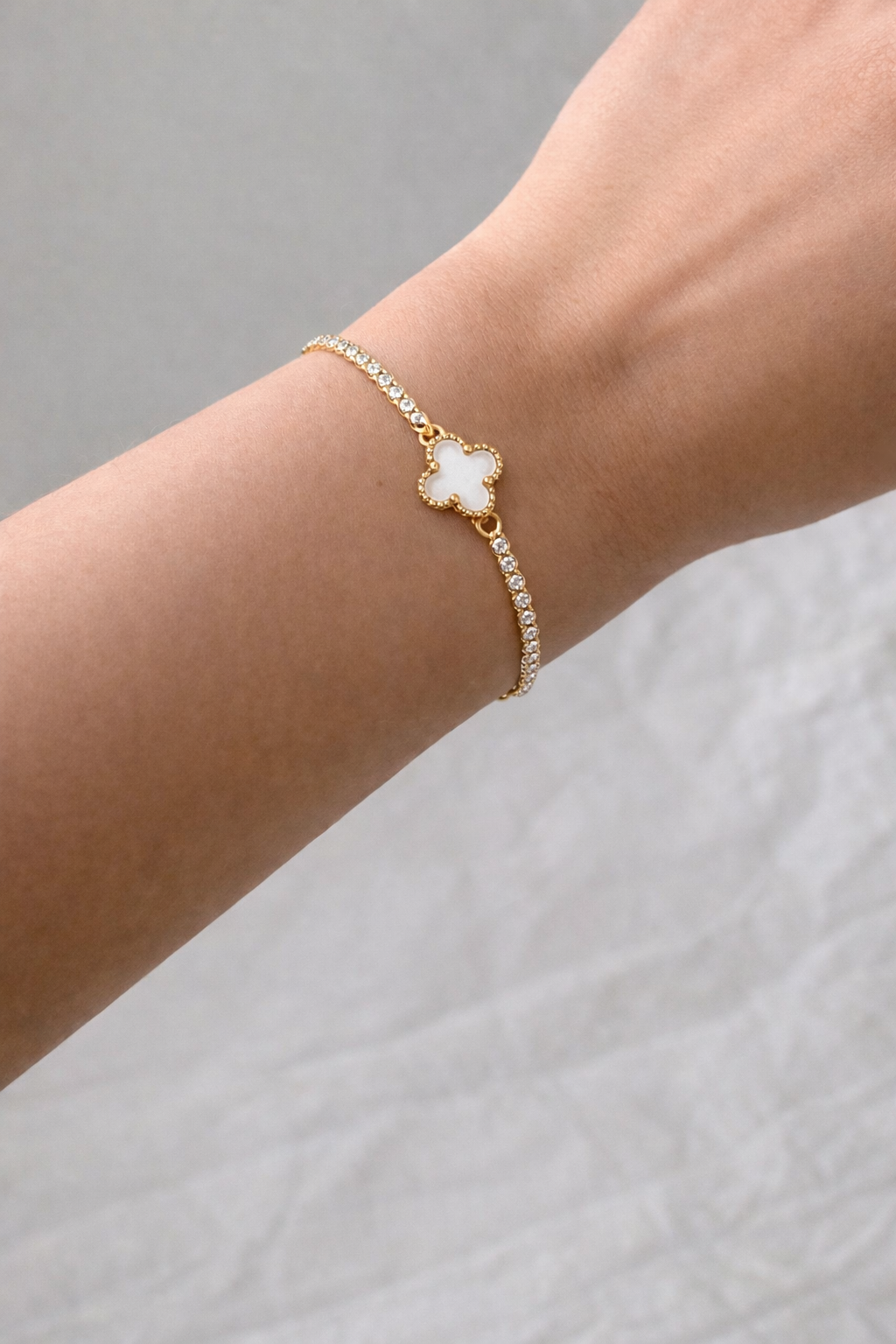 Clover Tennis Bracelet