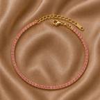 Pink Tennis Bracelet