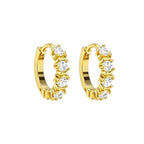 Celeste Crystal Hoops
