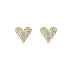 Crystal Heart Studs