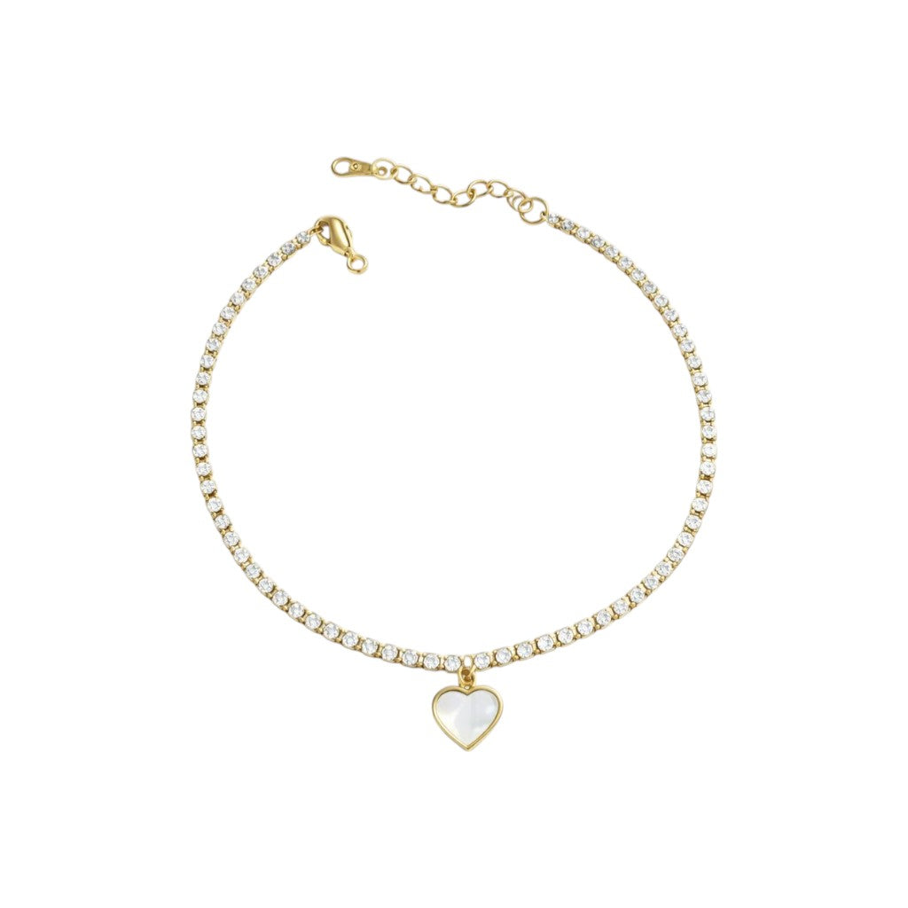 Tennis Heart Bracelet