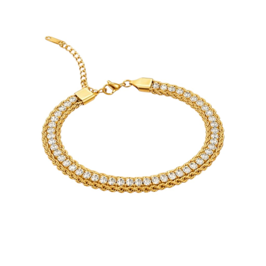 Braided Crystal Bracelet