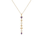 Amethyst Drop Necklace