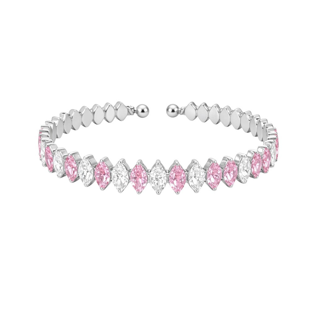 Blush Crystal Tennis Bracelet