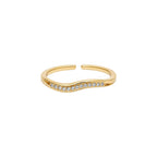 Serene Wave Ring