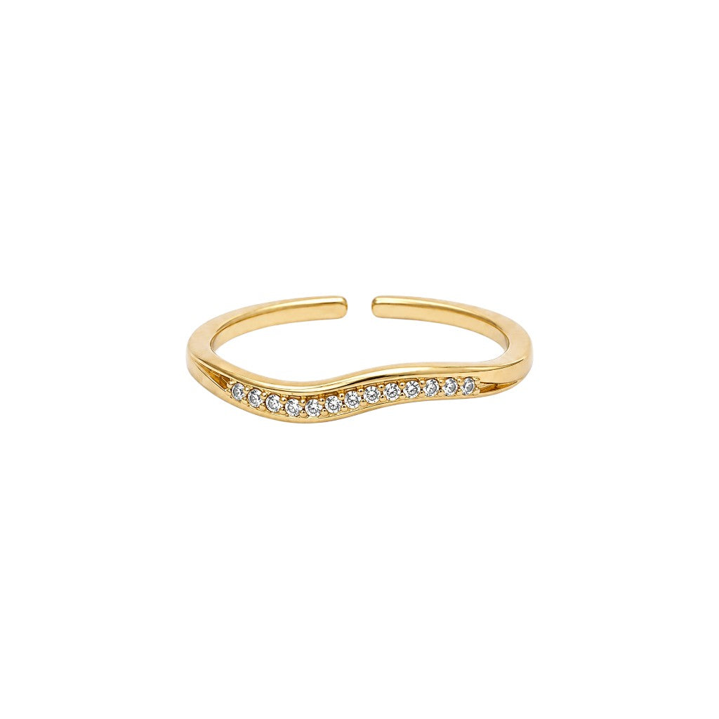 Serene Wave Ring