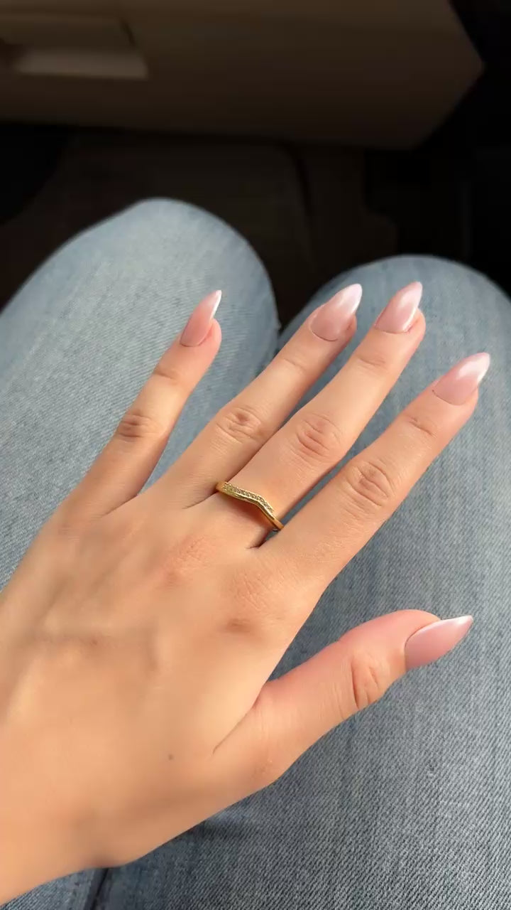 Serene Wave Ring